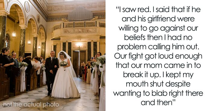 Sister Uses Blackmail To Prevent Her Brother From Proposing While Giving A Speech At Her Wedding