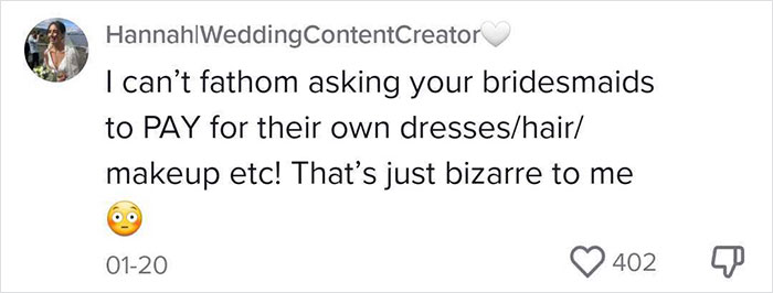 “It’s Not A Privilege”: Bride’s Hot Take On Who Should Pay For Bridesmaids Goes Viral “It’s Not A Privilege”: Bride’s Hot Take On Who Should Pay For Bridesmaids Goes Viral