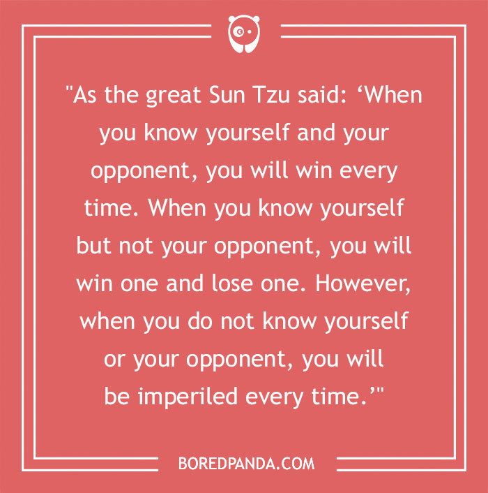 Sun Tzu quote about life