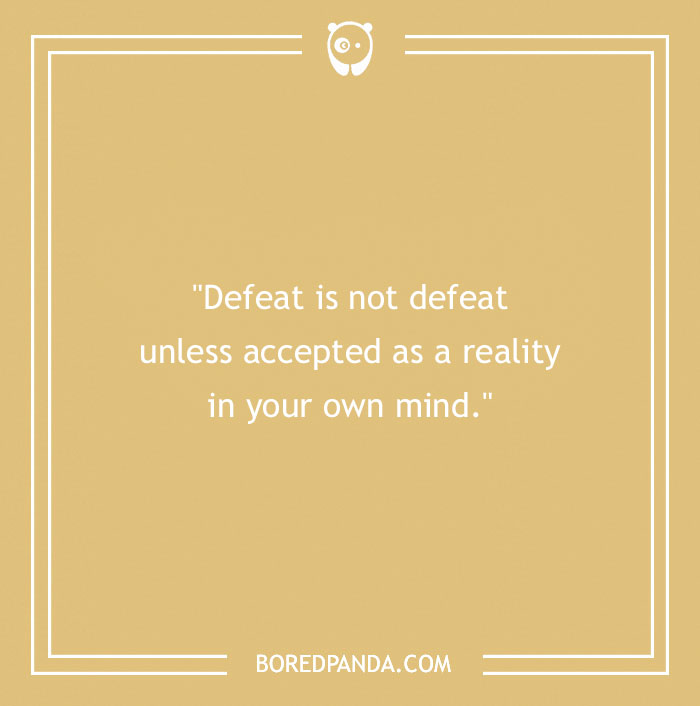 Bruce Lee quote about defeat