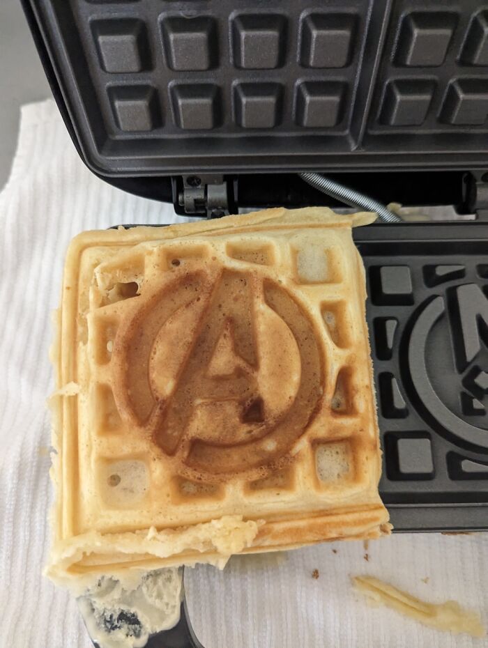 I Dont Know Of This Counts, But How Aboit An Avenger Waffle?