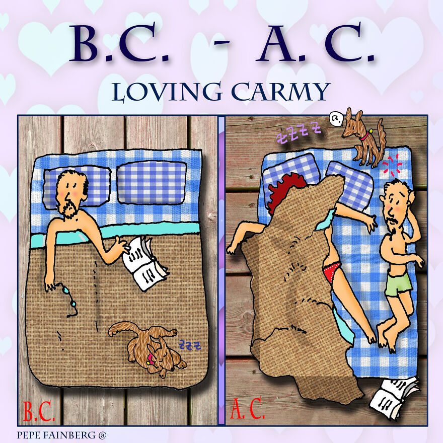 How I Sleep Before And After Carmela