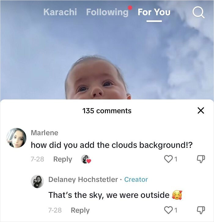 This Woman Who Thinks The Sky Is A Tiktok Background