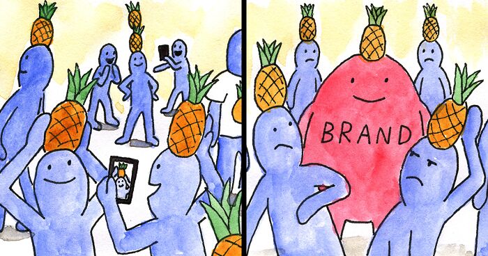 This Millennial Artist Creates Ironic Comics Referencing Modern Society (35 Pics)