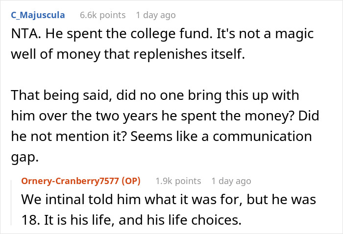 20 Y.O. Spends All His College Money On Traveling, Parents Show Him That Actions Have Consequences