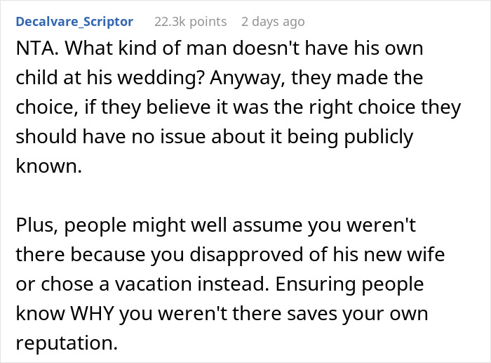 Teen Called A “Selfish Brat” For Exposing Why Dad And Stepmom Excluded Her From Wedding Teen Called A “Selfish Brat” For Exposing Why Dad And Stepmom Excluded Her From Wedding
