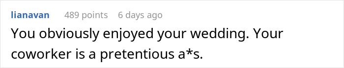 Man Blasts Coworker’s Choice Of Wedding Food, Calls It “White Trash”