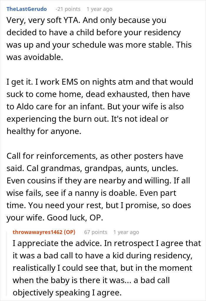 “Am I The Jerk For Not Helping My Partner With Our Newborn?” “Am I The Jerk For Not Helping My Partner With Our Newborn?”