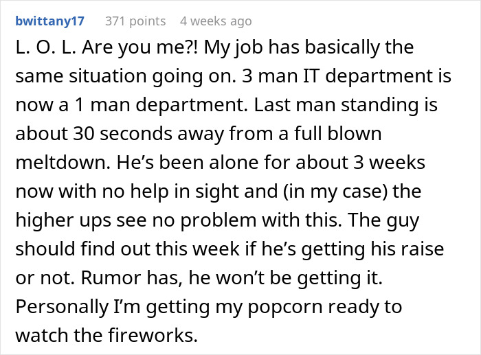 Company In Panic Mode After HR Step In To Stop Critical Worker’s 8% Raise, So He Quits Company In Panic Mode After HR Step In To Stop Critical Worker’s 8% Raise, So He Quits