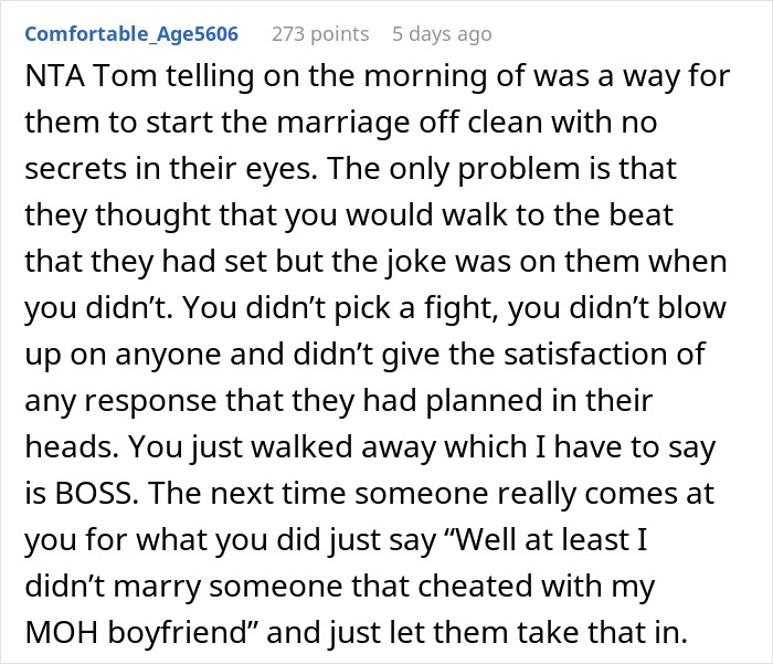 Maid Of Honor Learns Why Her 4-Year Relationship Ended, Walks Out Of Wedding