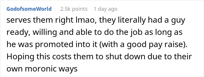 Person Gets Denied Promotion And Quits, Their Coworker Does The Same After Getting Their Workload Person Gets Denied Promotion And Quits, Their Coworker Does The Same After Getting Their Workload