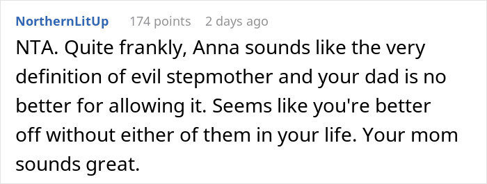 Teen Called A “Selfish Brat” For Exposing Why Dad And Stepmom Excluded Her From Wedding Teen Called A “Selfish Brat” For Exposing Why Dad And Stepmom Excluded Her From Wedding