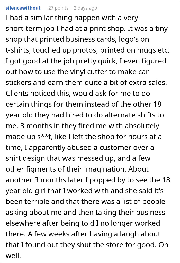 Guy Has “No Consequences Meeting” With Higher-Ups, Gets Fired For Pointing Out A Problem Superior Guy Has “No Consequences Meeting” With Higher-Ups, Gets Fired For Pointing Out A Problem Superior