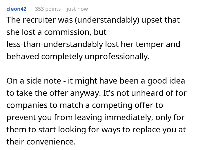 Guy Is Stunned After Being Accused Of Unethical Pay Raise Negotiation For Choosing Counteroffer Guy Is Stunned After Being Accused Of Unethical Pay Raise Negotiation For Choosing Counteroffer