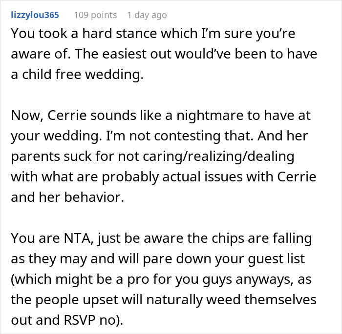 Mom Fuming As Her 12 Y.O. Daughter Isn't Invited To Wedding After Ruining Another One Before Mom Fuming As Her 12 Y.O. Daughter Isn't Invited To Wedding After Ruining Another One Before