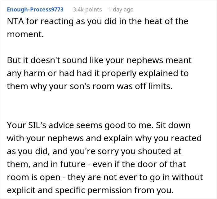 Mom Of 2 Freaks Out When Her SIL Makes Her Sons Cry For Disturbing Her Late Son’s Room