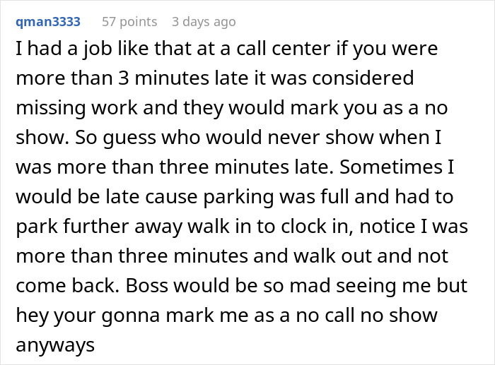 Dream Employee Turns Sour After New Manager Puts In Strict Lateness Rules, Makes Them Regret It Dream Employee Turns Sour After New Manager Puts In Strict Lateness Rules, Makes Them Regret It
