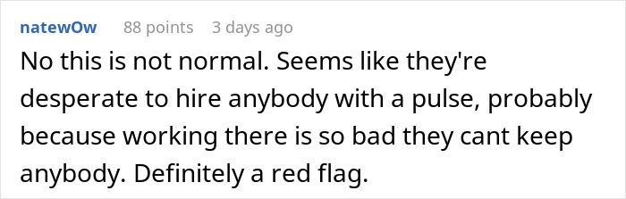 Woman Gets A Job And Can Start Monday Immediately After An Hour-Long Interview With No Questions