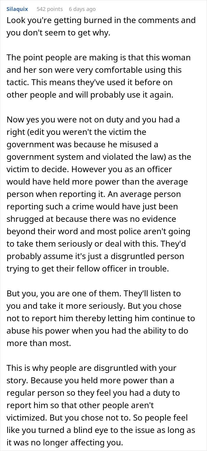 Deputy Sheriff Abuses Authority To Appease His Entitled Mom, Messes With The Wrong Person Deputy Sheriff Abuses Authority To Appease His Entitled Mom, Messes With The Wrong Person
