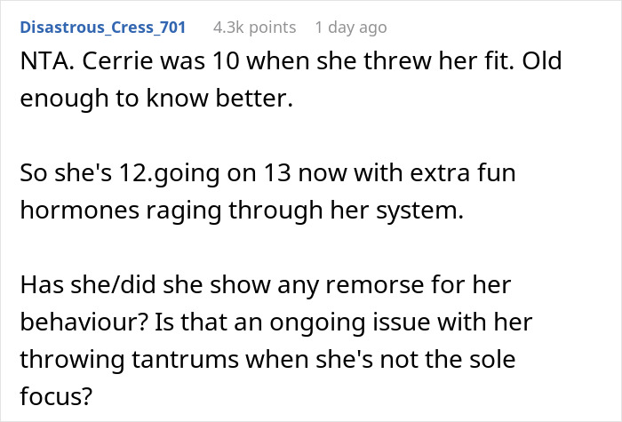 Mom Fuming As Her 12 Y.O. Daughter Isn't Invited To Wedding After Ruining Another One Before Mom Fuming As Her 12 Y.O. Daughter Isn't Invited To Wedding After Ruining Another One Before