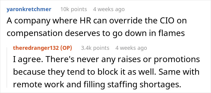 Company In Panic Mode After HR Step In To Stop Critical Worker’s 8% Raise, So He Quits Company In Panic Mode After HR Step In To Stop Critical Worker’s 8% Raise, So He Quits