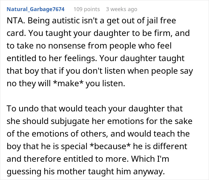 Woman Asks If She’s A Jerk For Not Punishing Her Daughter Because Of How She Rejected Another Kid Woman Asks If She’s A Jerk For Not Punishing Her Daughter Because Of How She Rejected Another Kid