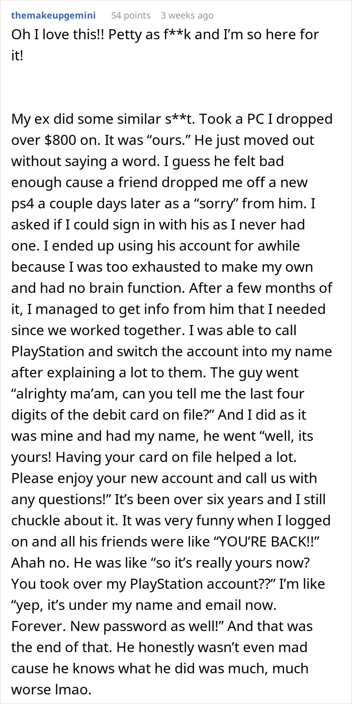 Ex Says He Can’t Afford To Pay Back His Debt, Woman Locks Him Out Of PlayStation Account