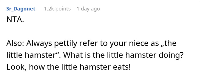 Parent Won’t Make Son Change Hamster's Name Which SIL Wants For Her Child, She Absolutely “Blows Up” Parent Won’t Make Son Change Hamster's Name Which SIL Wants For Her Child, She Absolutely “Blows Up”