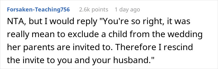 Mom Fuming As Her 12 Y.O. Daughter Isn't Invited To Wedding After Ruining Another One Before Mom Fuming As Her 12 Y.O. Daughter Isn't Invited To Wedding After Ruining Another One Before