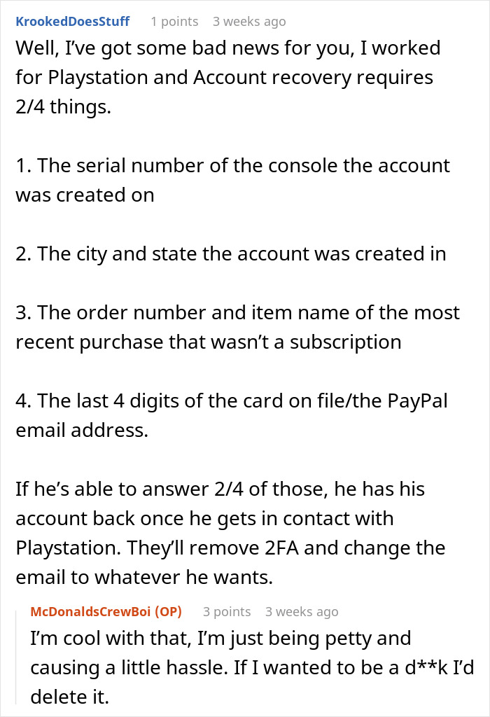 Ex Says He Can’t Afford To Pay Back His Debt, Woman Locks Him Out Of PlayStation Account Ex Says He Can’t Afford To Pay Back His Debt, Woman Locks Him Out Of PlayStation Account