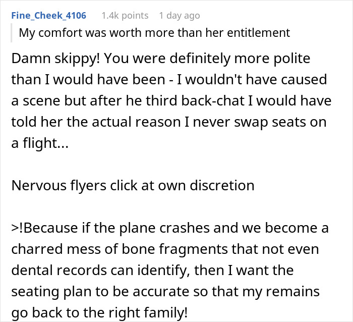 Entitled Mom Is Put In Her Place After Demanding A Window Seat For Her Son Entitled Mom Is Put In Her Place After Demanding A Window Seat For Her Son