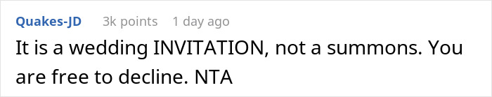 Woman Decides To Skip On Sister’s Child-Free Wedding And Be The Babysitter, Enraging The Bride