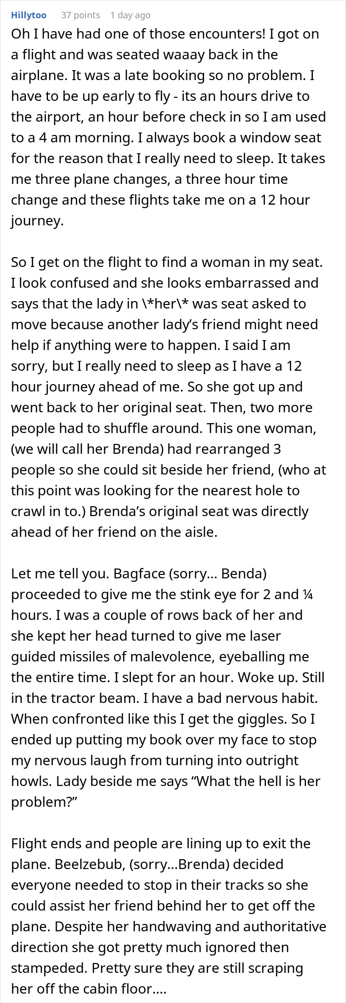 Plane Passenger Is Shut Down By Woman Who Wouldn’t Switch Seats With Him On An 11-Hour Flight Plane Passenger Is Shut Down By Woman Who Wouldn’t Switch Seats With Him On An 11-Hour Flight