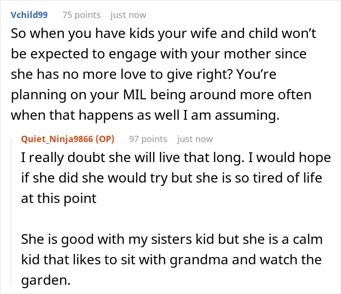 Family Drama Ensues After Wife Keeps Trying To Make MIL Like Her, Husband Tells Her She Never Will Family Drama Ensues After Wife Keeps Trying To Make MIL Like Her, Husband Tells Her She Never Will