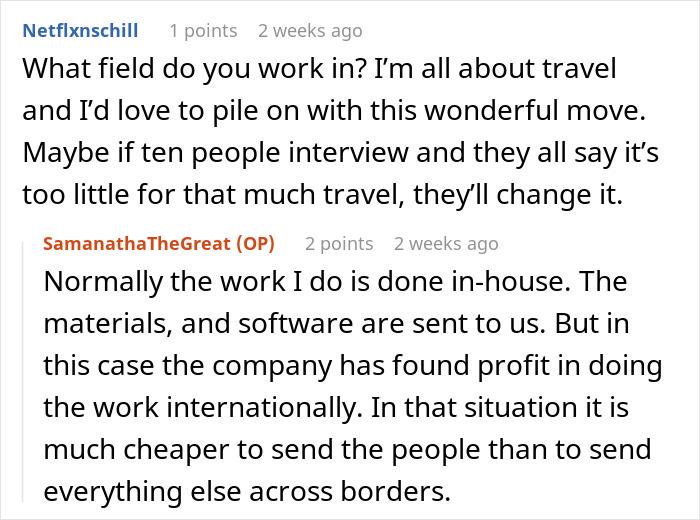 Recruiters Request Woman To Travel 75% Of The Job, She Boldly Requests Doubled Salary For That Recruiters Request Woman To Travel 75% Of The Job, She Boldly Requests Doubled Salary For That