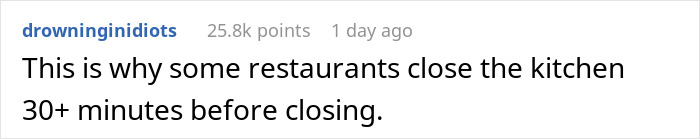 Woman Doesn’t Get What’s Wrong With Going To A Restaurant Before Closing, Gets A Reality Check