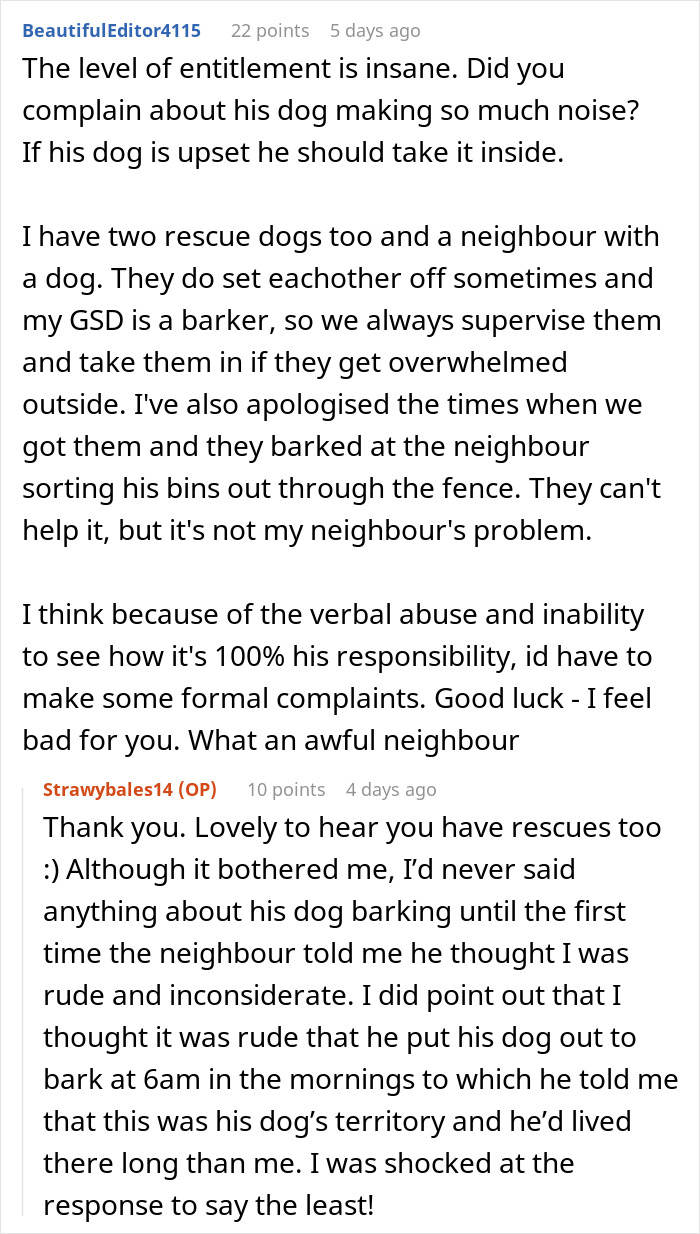 "Neighbor Doesn't Like Me Using My Own Garden" "Neighbor Doesn't Like Me Using My Own Garden"