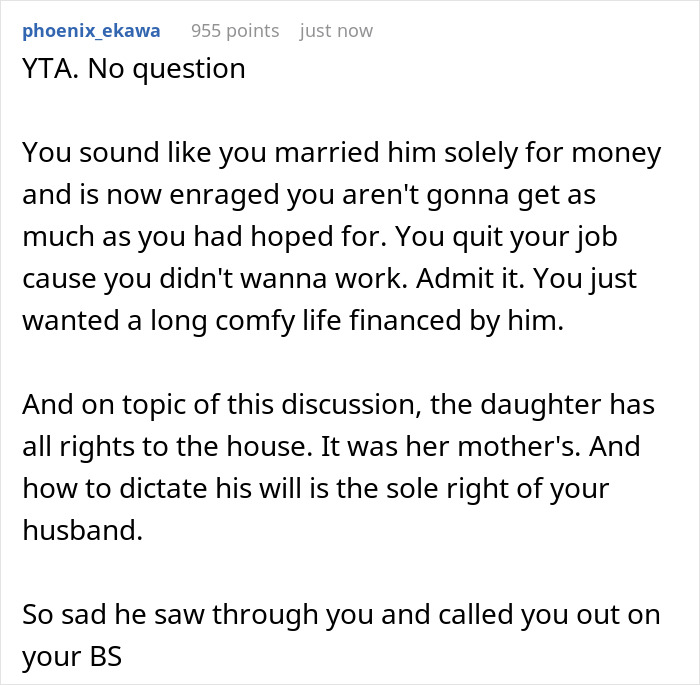 “[Am I The Jerk] For Being Mad That My Stepdaughter Will Inherit Our House?" 