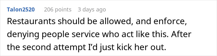 Woman Arrives At Diner, Says “I’ll Sit Here” Gesturing To Table Occupied By Family Of 3 Woman Arrives At Diner, Says “I’ll Sit Here” Gesturing To Table Occupied By Family Of 3
