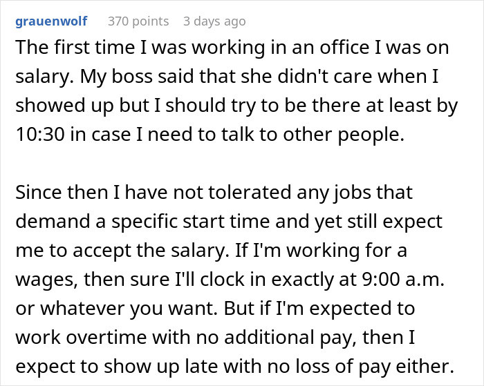 Dream Employee Turns Sour After New Manager Puts In Strict Lateness Rules, Makes Them Regret It Dream Employee Turns Sour After New Manager Puts In Strict Lateness Rules, Makes Them Regret It