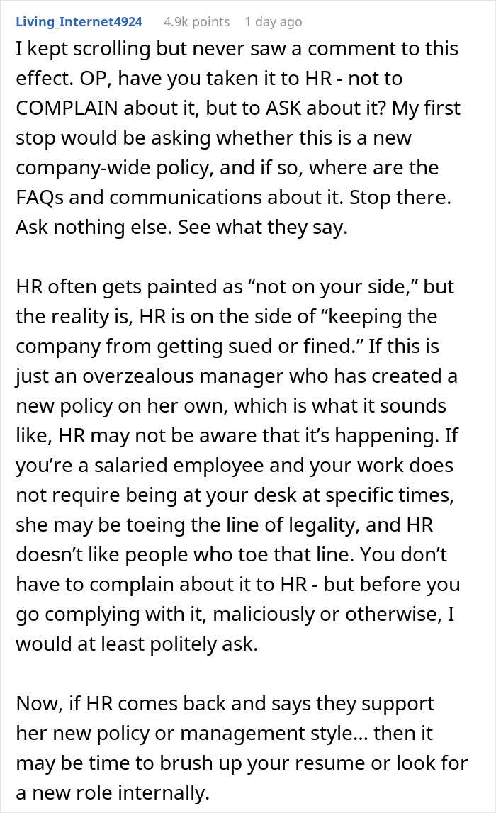 New Boss Risks Losing A High-Performing Employee With His Ridiculous Bathroom Rule New Boss Risks Losing A High-Performing Employee With His Ridiculous Bathroom Rule