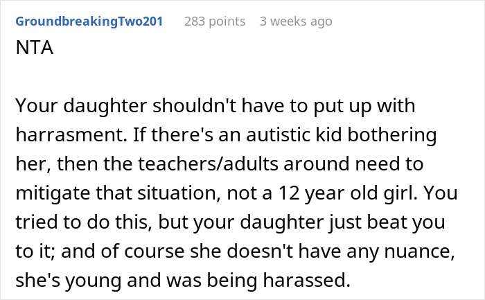 Woman Asks If She’s A Jerk For Not Punishing Her Daughter Because Of How She Rejected Another Kid Woman Asks If She’s A Jerk For Not Punishing Her Daughter Because Of How She Rejected Another Kid