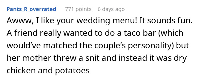 Man Blasts Coworker’s Choice Of Wedding Food, Calls It “White Trash” Man Blasts Coworker’s Choice Of Wedding Food, Calls It “White Trash”