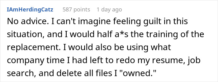 Company Will Lay Off This Person, Asks Them To “Remain Professional” And Train The Replacements Company Will Lay Off This Person, Asks Them To “Remain Professional” And Train The Replacements