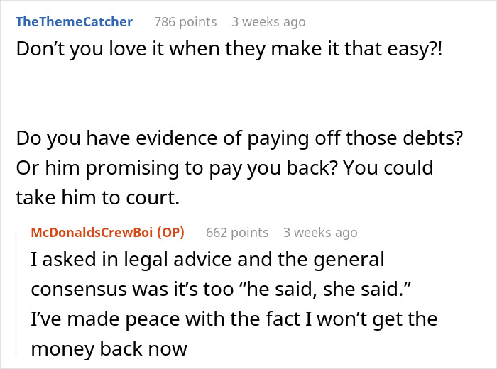 Ex Says He Can’t Afford To Pay Back His Debt, Woman Locks Him Out Of PlayStation Account Ex Says He Can’t Afford To Pay Back His Debt, Woman Locks Him Out Of PlayStation Account