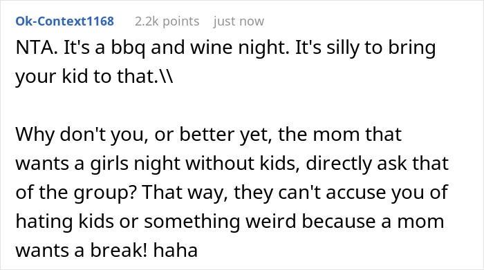 Woman Makes Herself Scarce At A BBQ And Wine Night After A Friend Brings Her Kid To The Party
