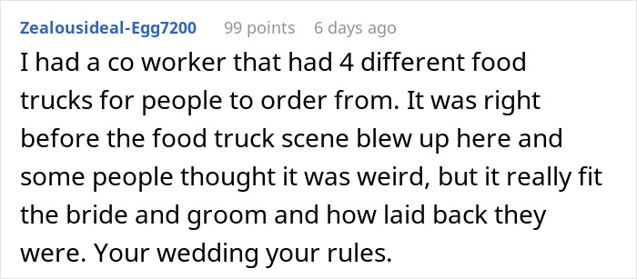 Man Blasts Coworker’s Choice Of Wedding Food, Calls It “White Trash”