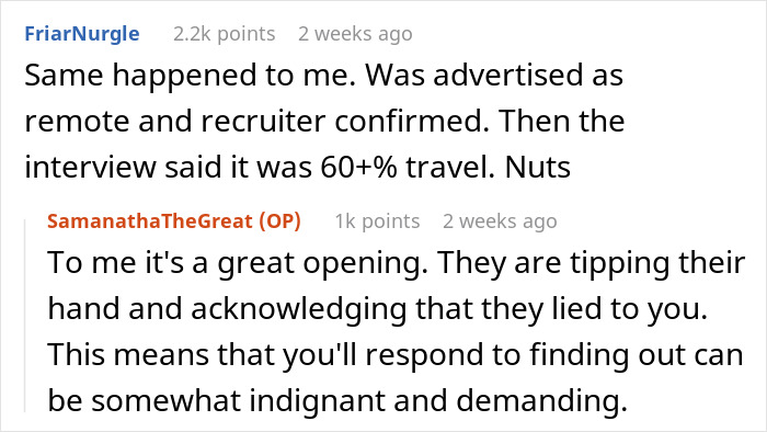Recruiters Request Woman To Travel 75% Of The Job, She Boldly Requests Doubled Salary For That Recruiters Request Woman To Travel 75% Of The Job, She Boldly Requests Doubled Salary For That