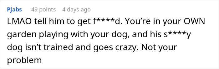 "Neighbor Doesn't Like Me Using My Own Garden" "Neighbor Doesn't Like Me Using My Own Garden"