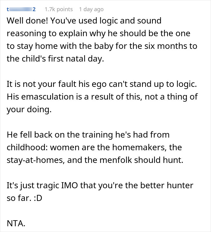 Pregnant Woman Gives Spouse A Wake-Up Call Over His Idea Of Her Being A Stay-At-Home Mom